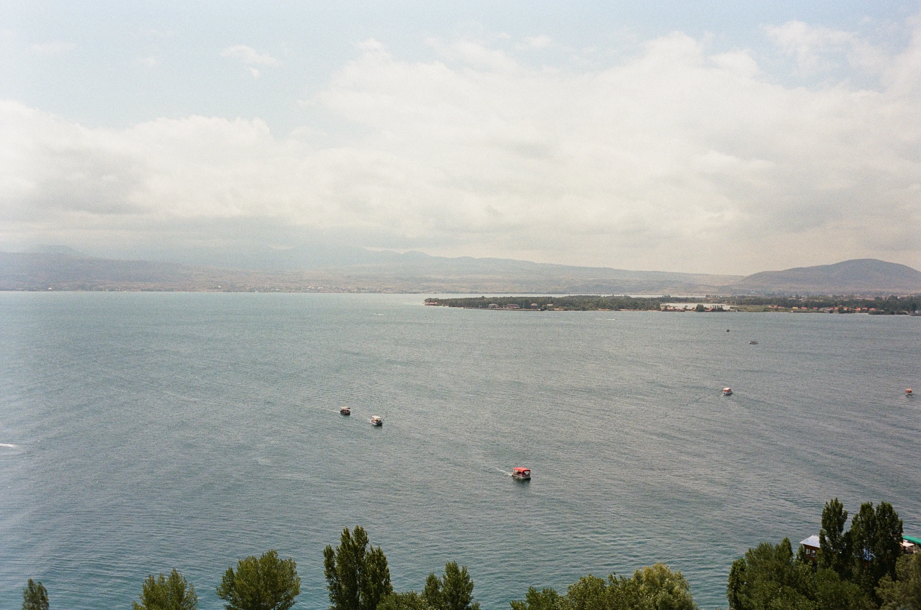 Film photograph from Armenia, titled "lake seven".