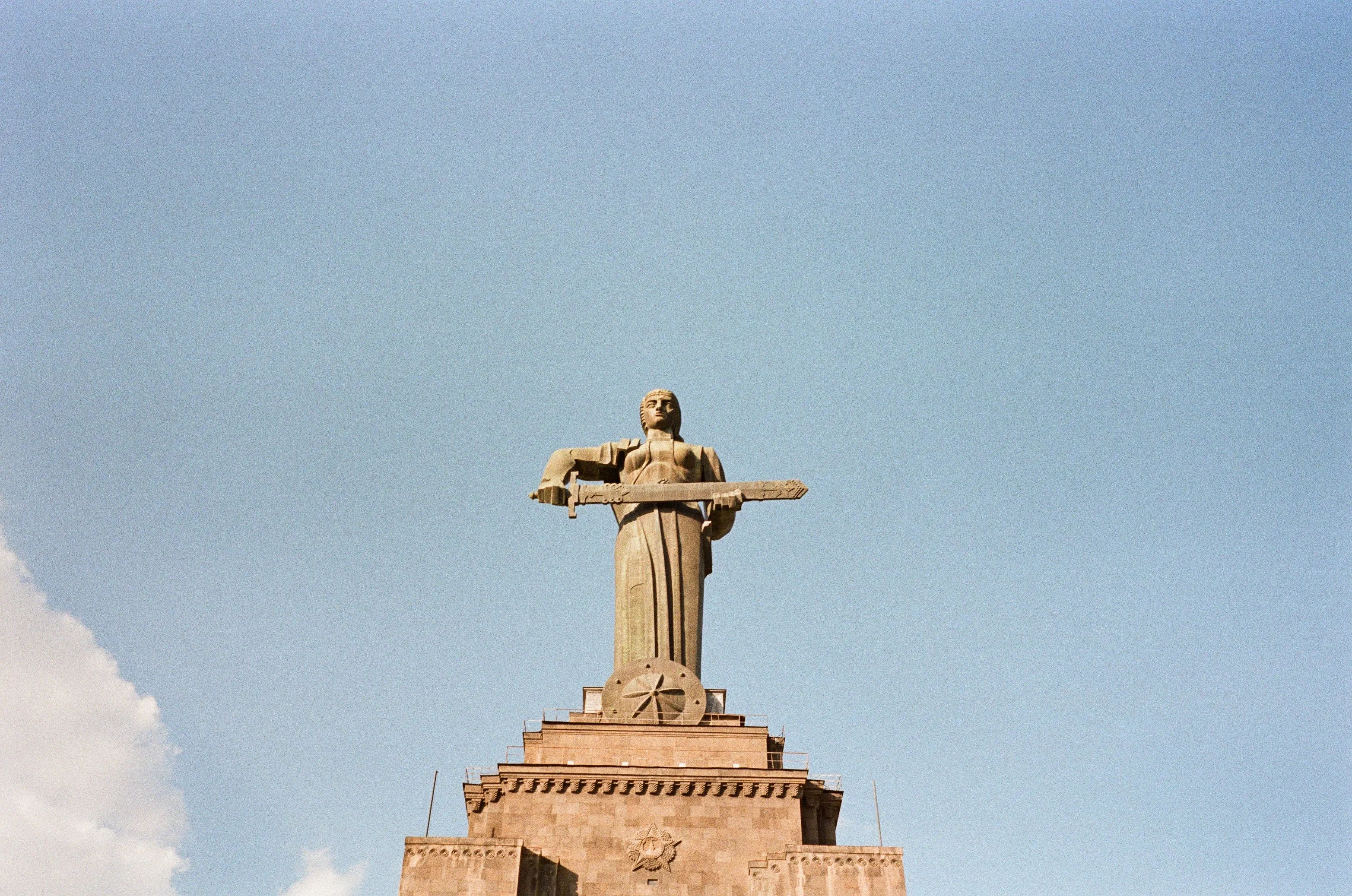 Film photograph from Armenia, titled "mother armenia".