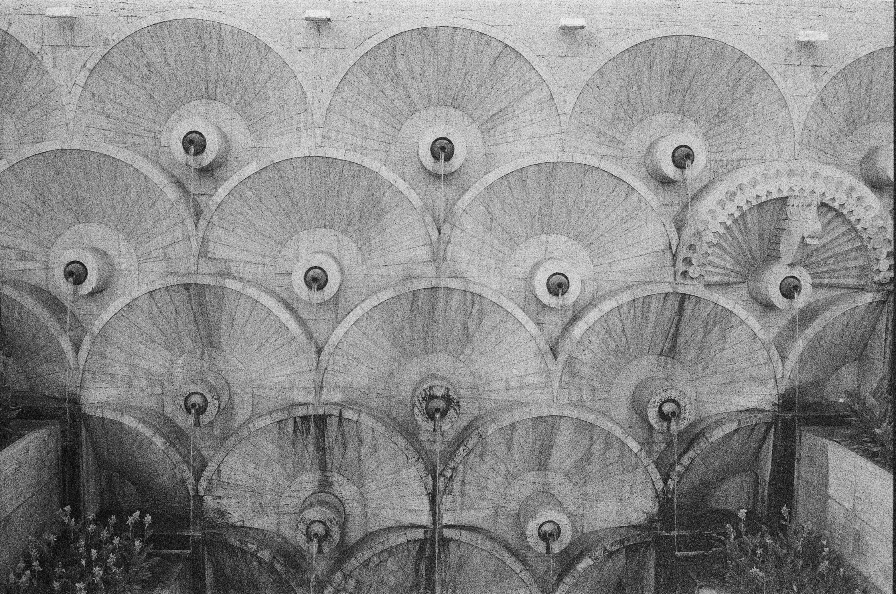 Film photograph from Armenia, titled "yereven center".