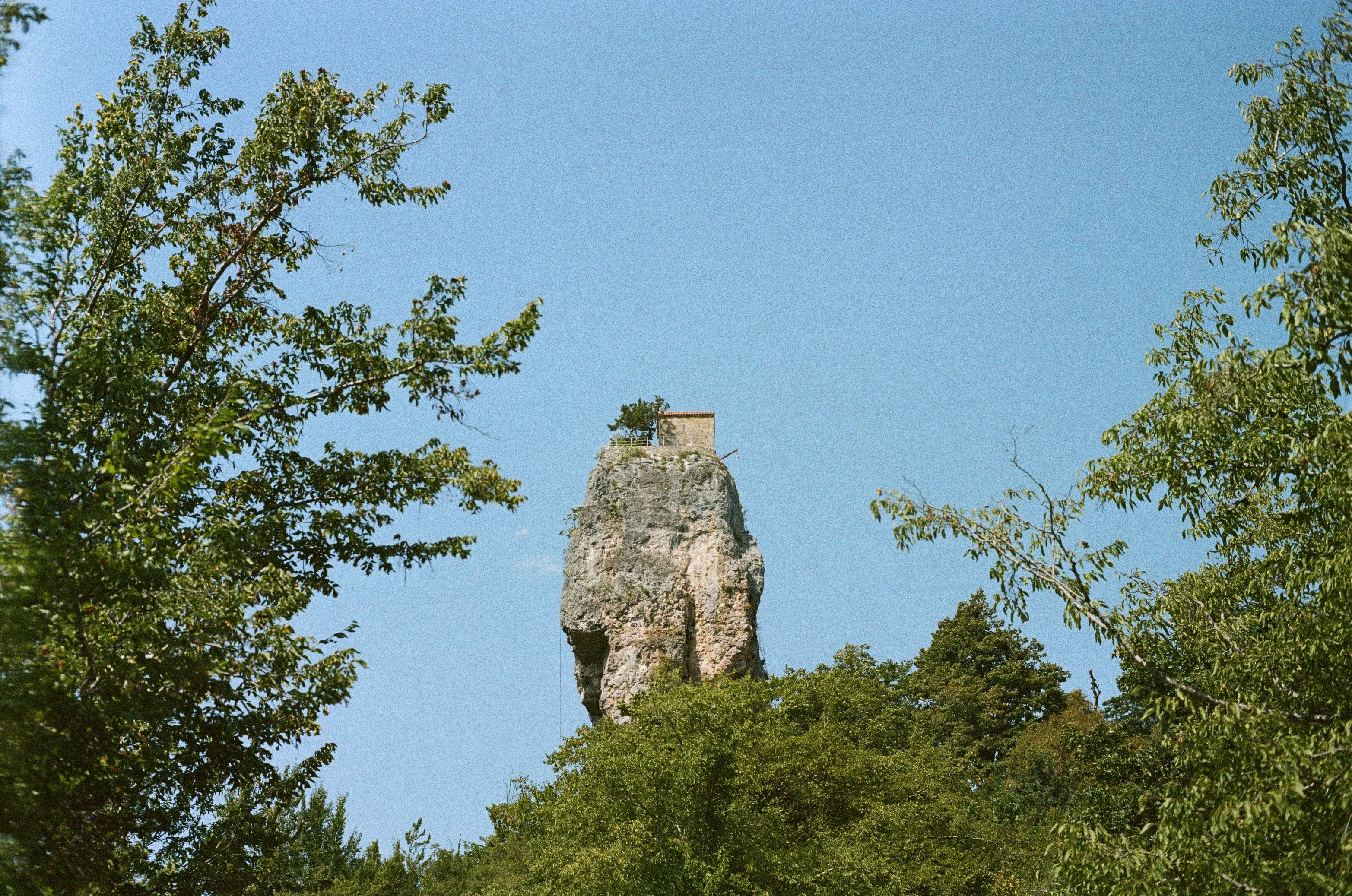 Film photograph from Georgia, titled "church p160".