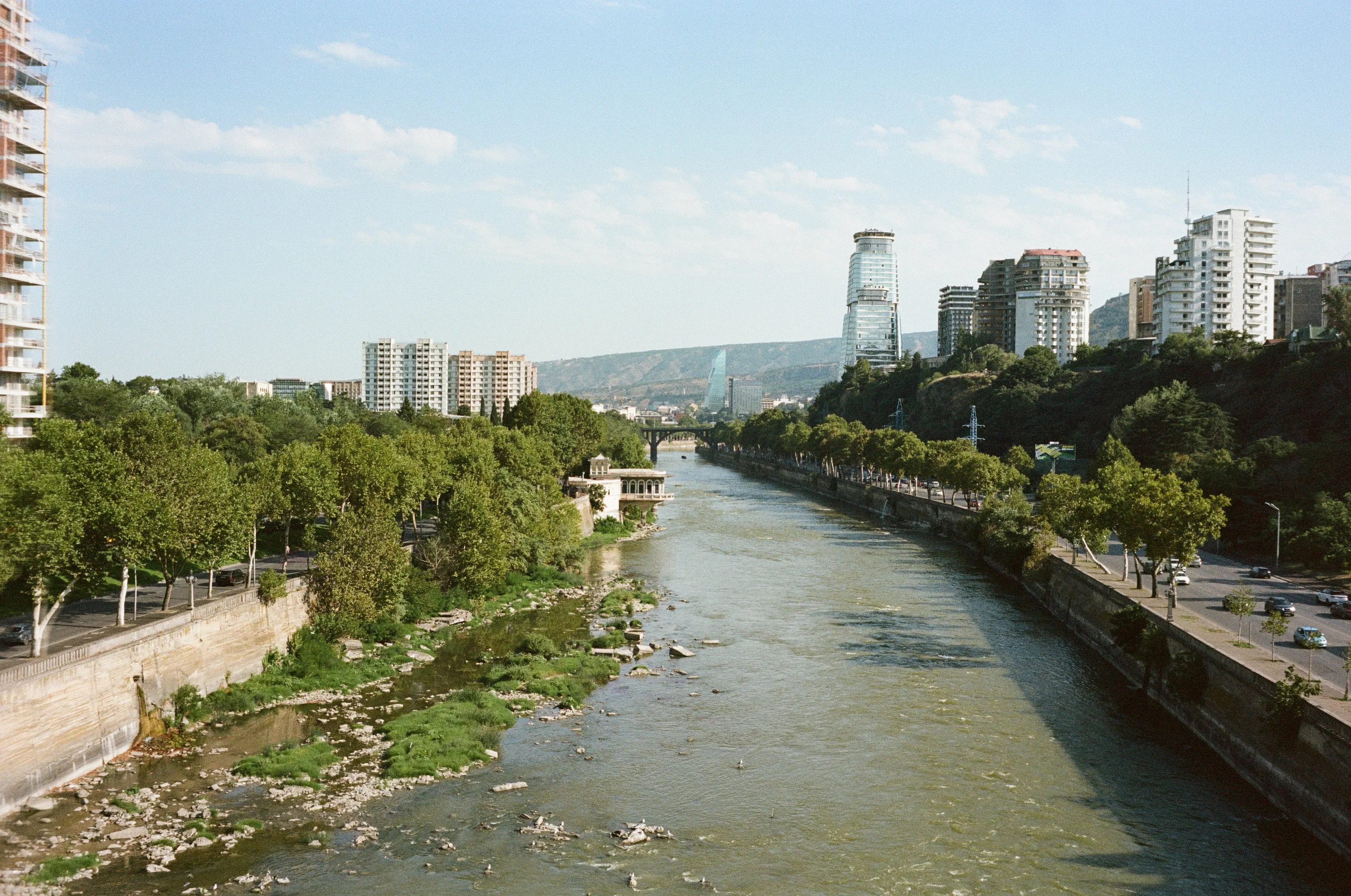 Film photograph from Georgia, titled "city p160".