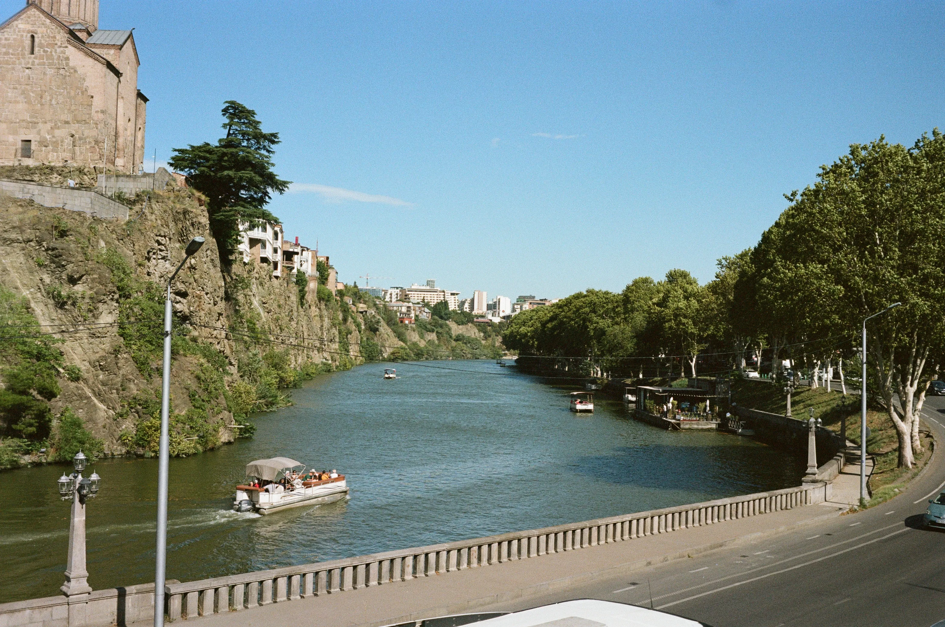 Film photograph from Georgia, titled "in city p160".