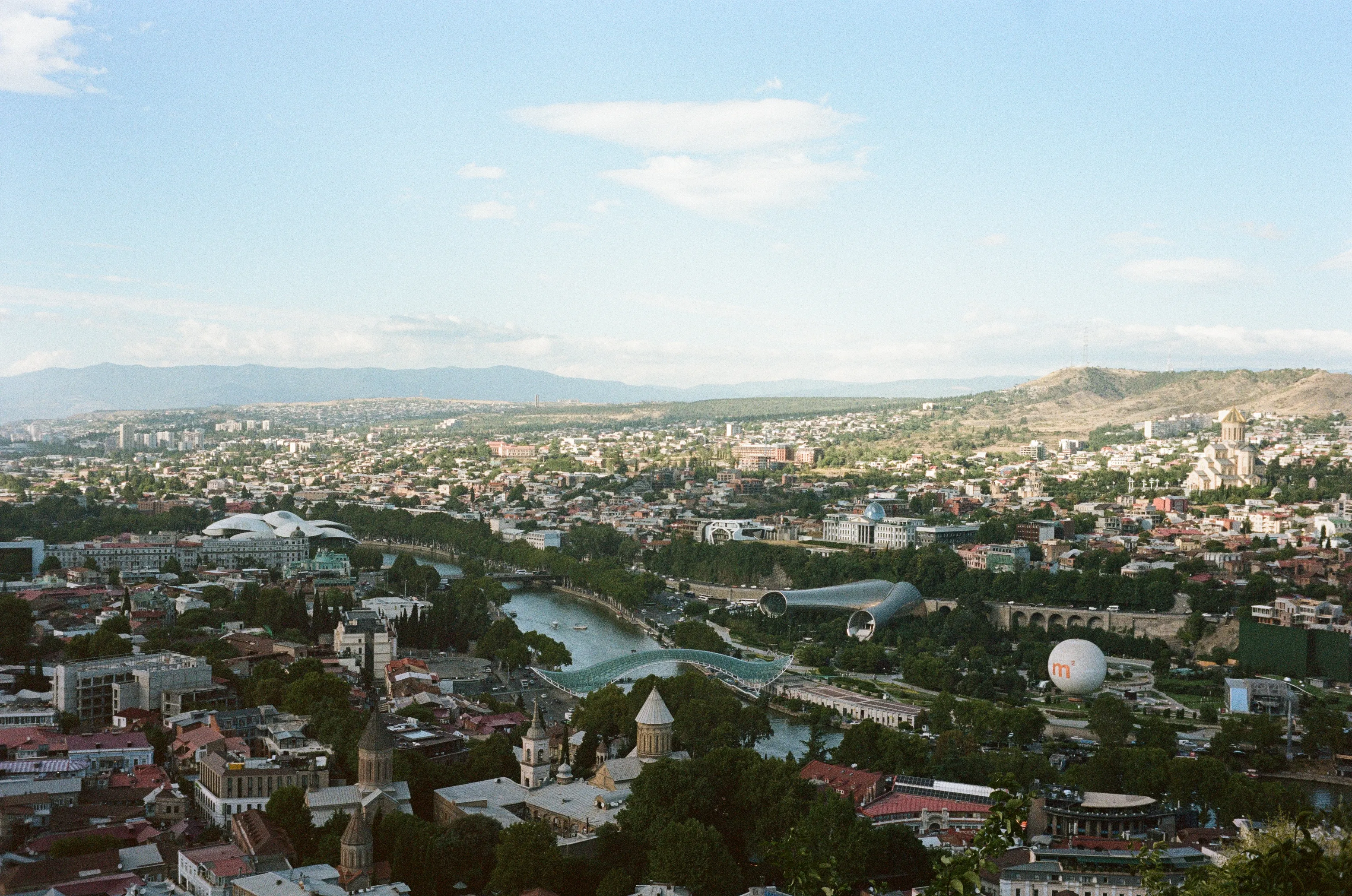 Film photograph from Georgia, titled "tblisi overview".