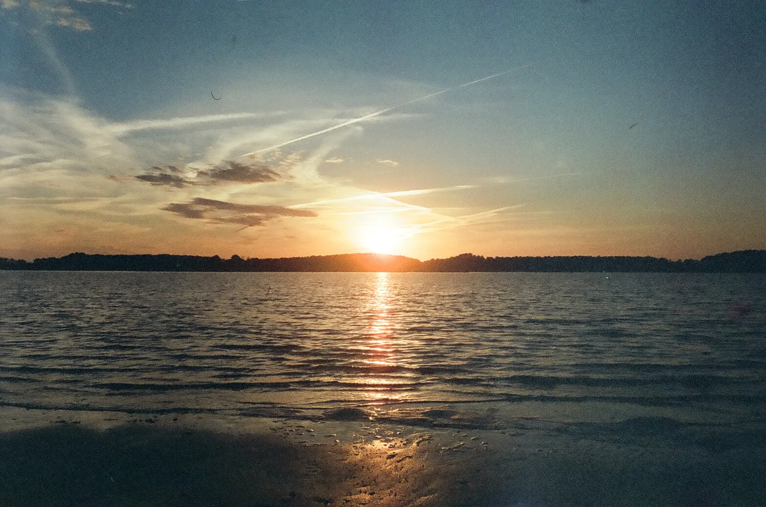 Film photograph from DMV, titled "behtany sunset".