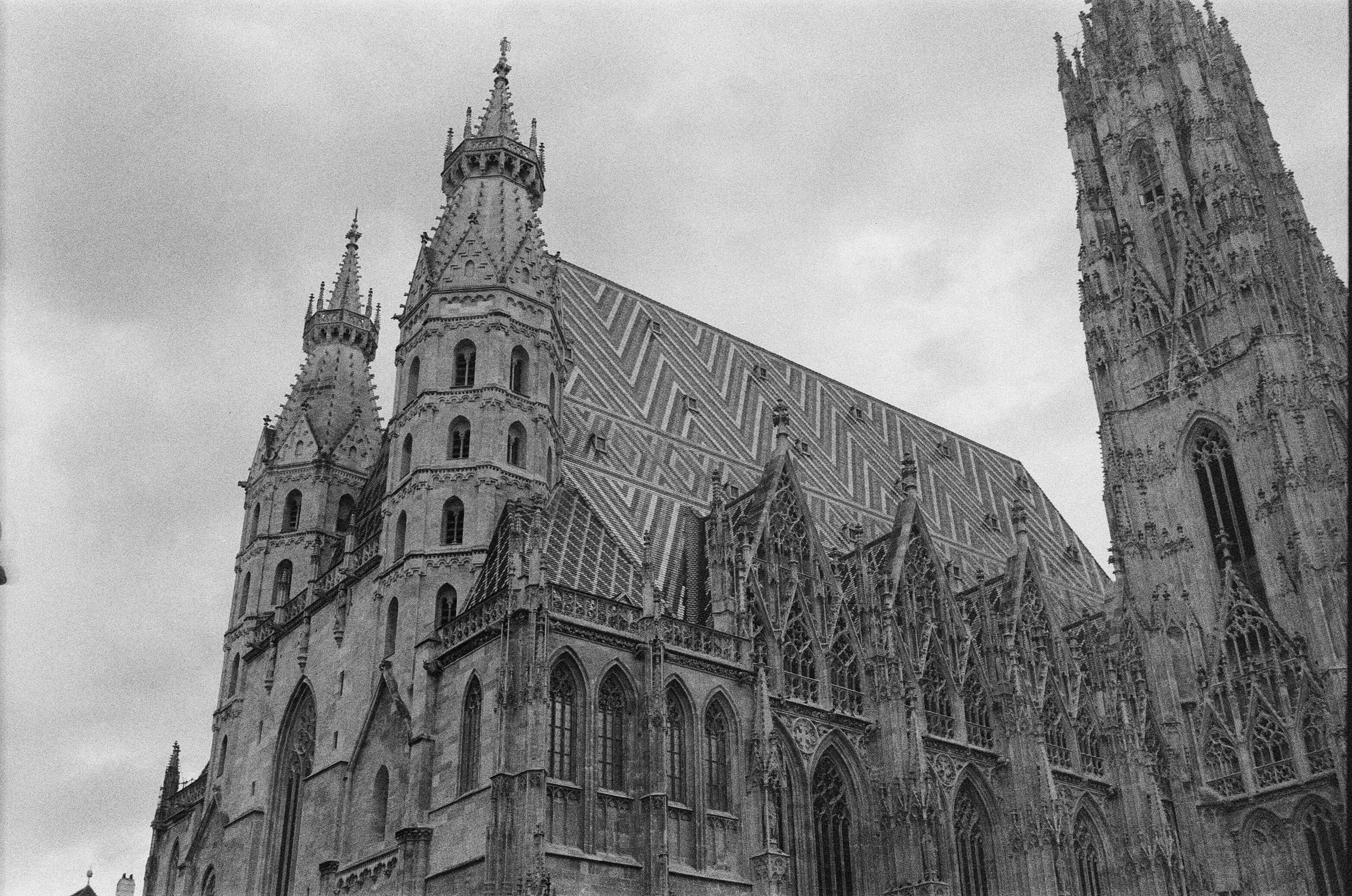 Film photograph from DMV, titled "gothic church austria".