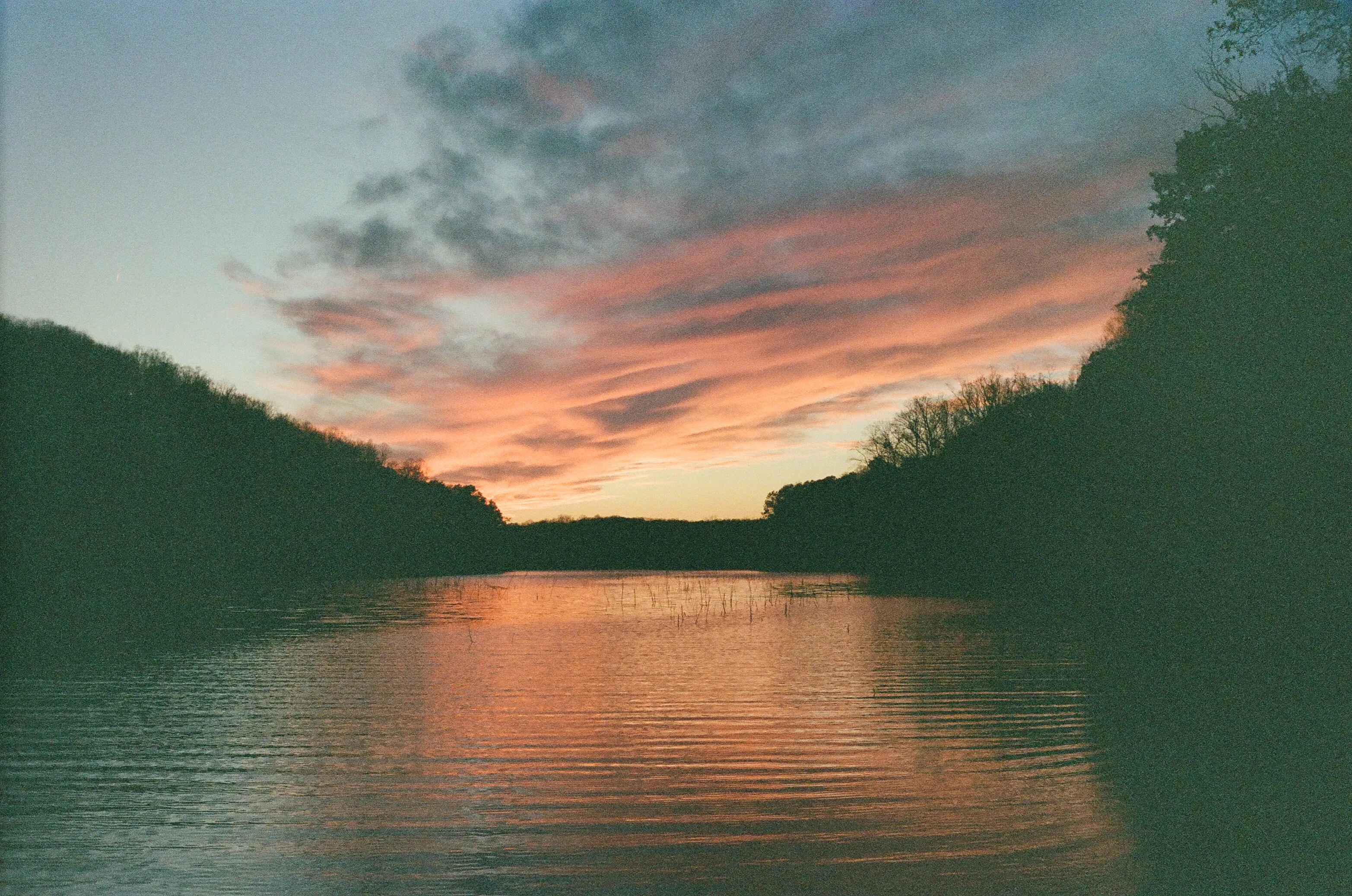 Film photograph from DMV, titled "md sunset".