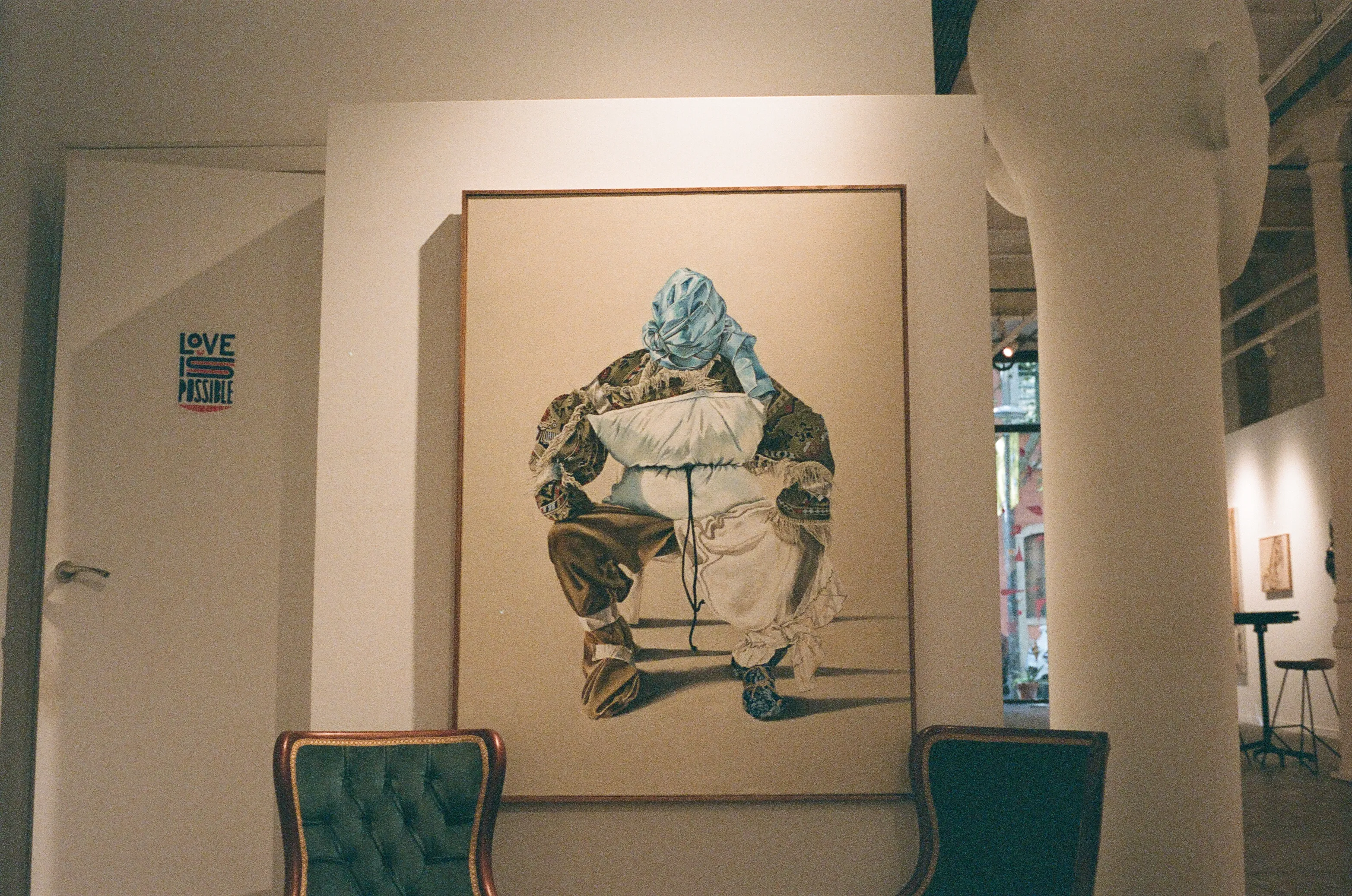 Film photograph from Spain, titled "art exhibit 2".