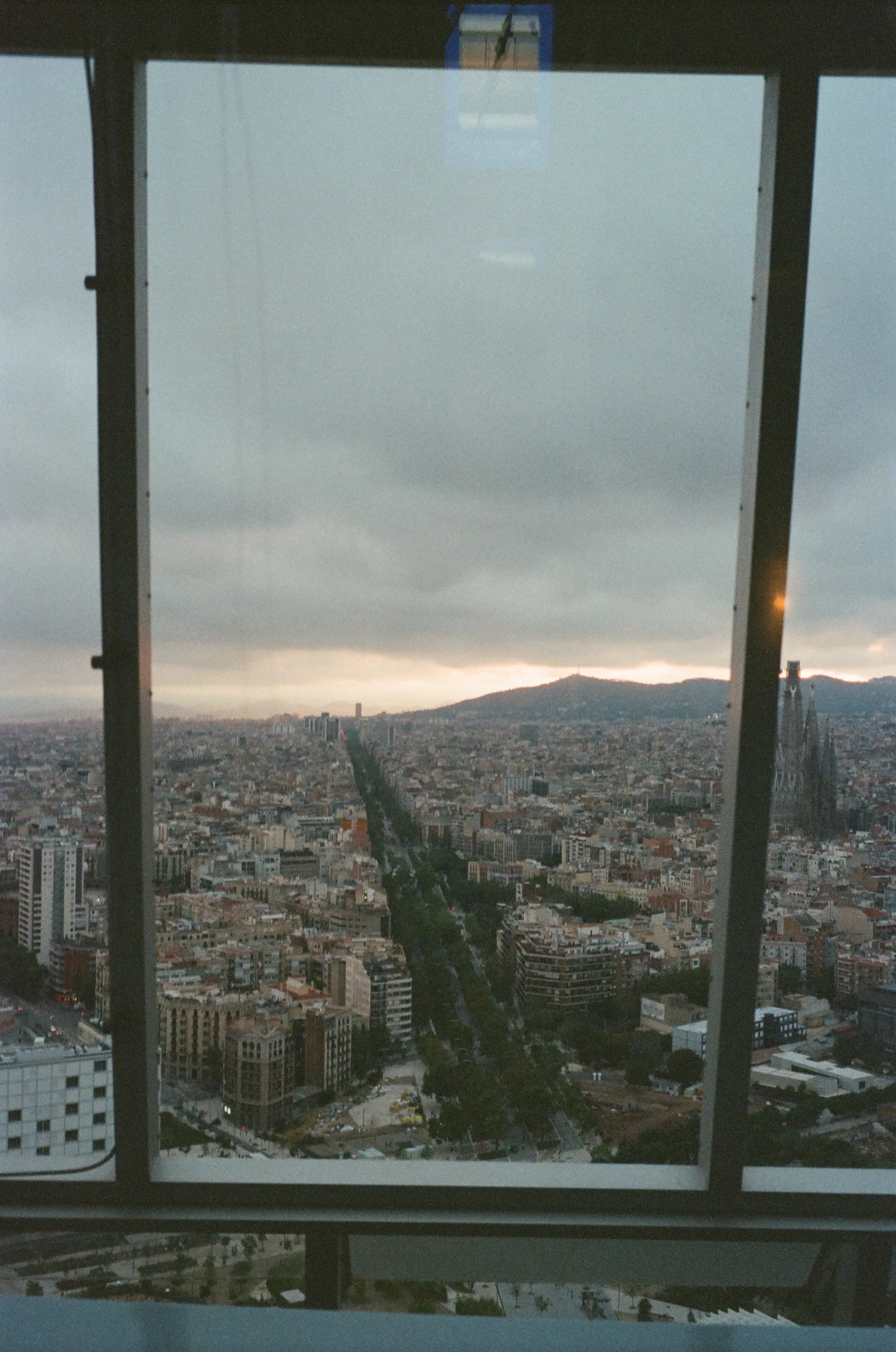 Film photograph from Spain, titled "barca overview".