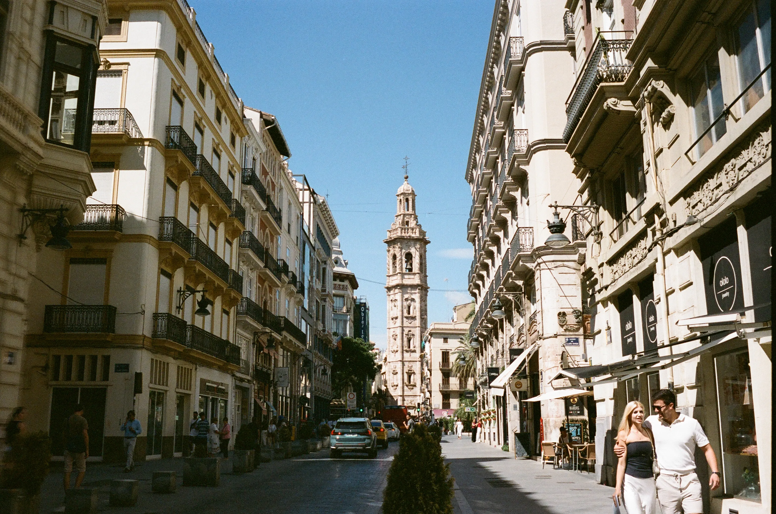 Film photograph from Spain, titled "valencia city center".
