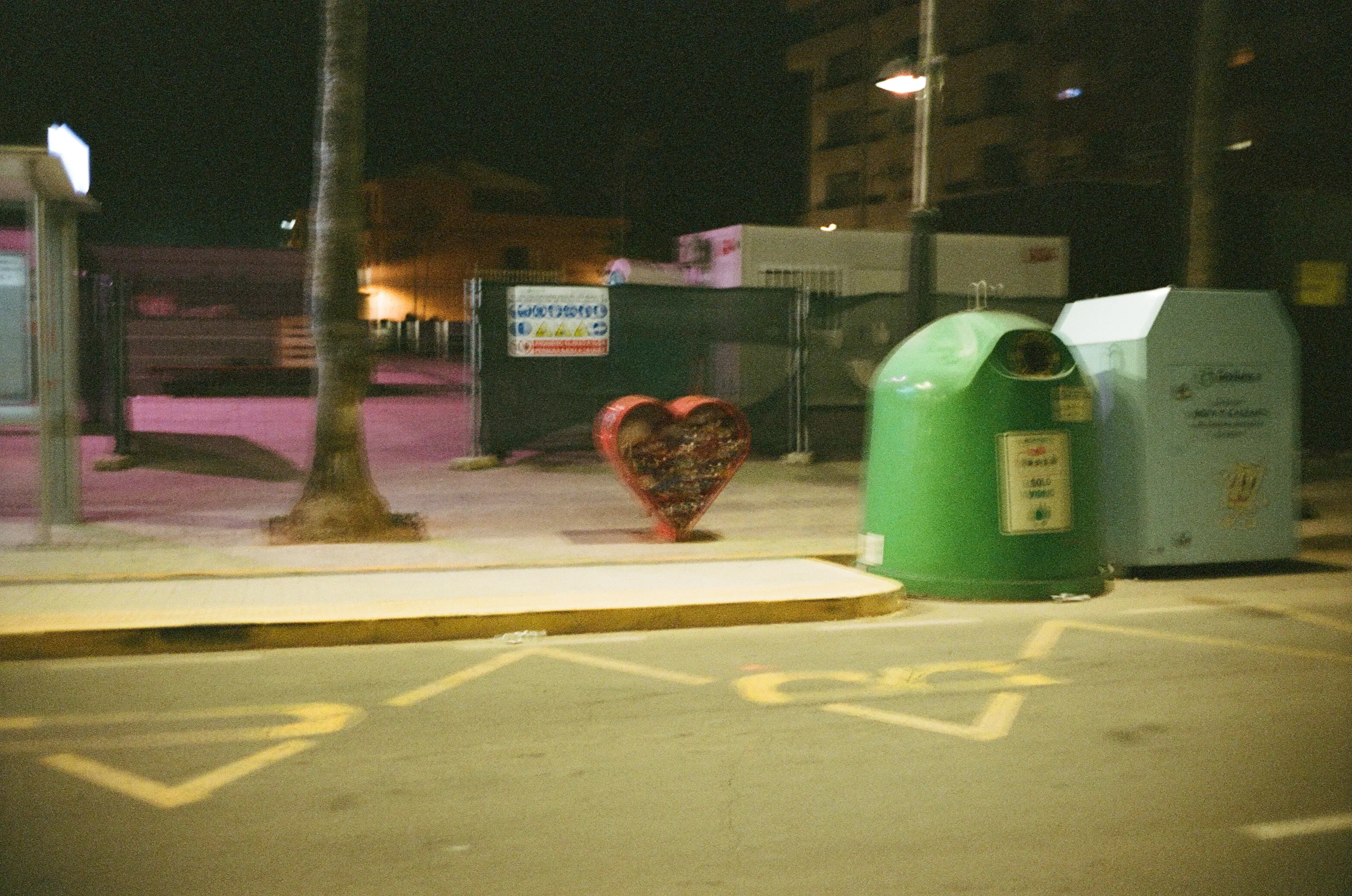 Film photograph from Spain, titled "valencia heart".