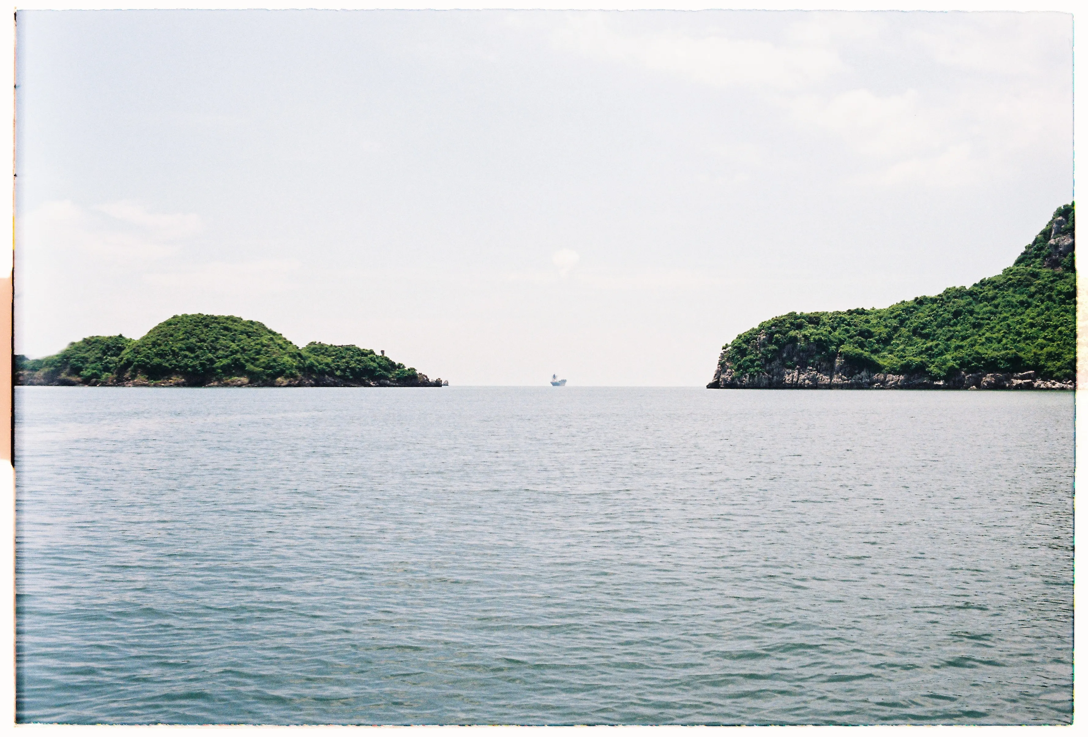 Film photograph from Vietnam, titled "cat ba".