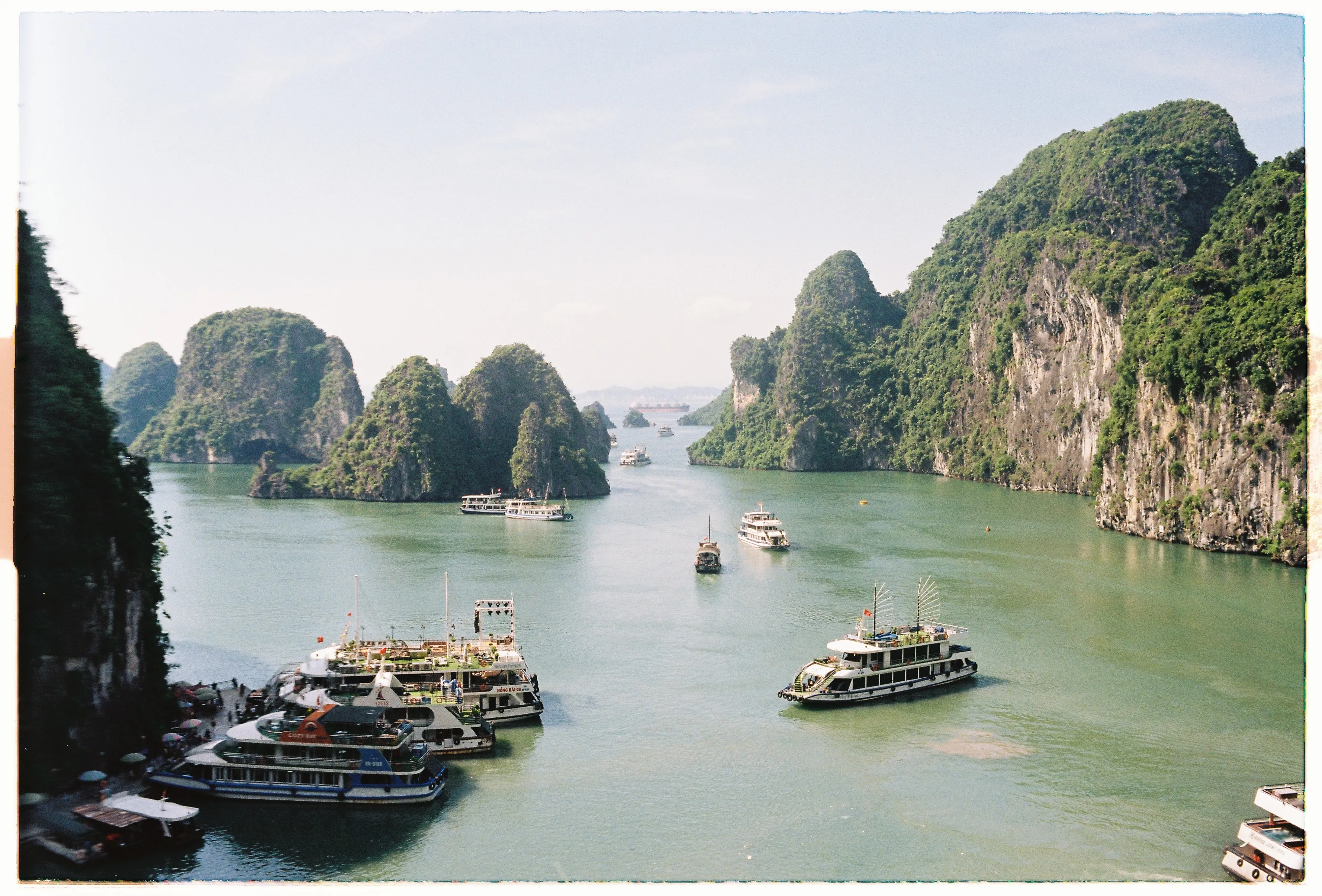 Film photograph from Vietnam, titled "emerald bay".