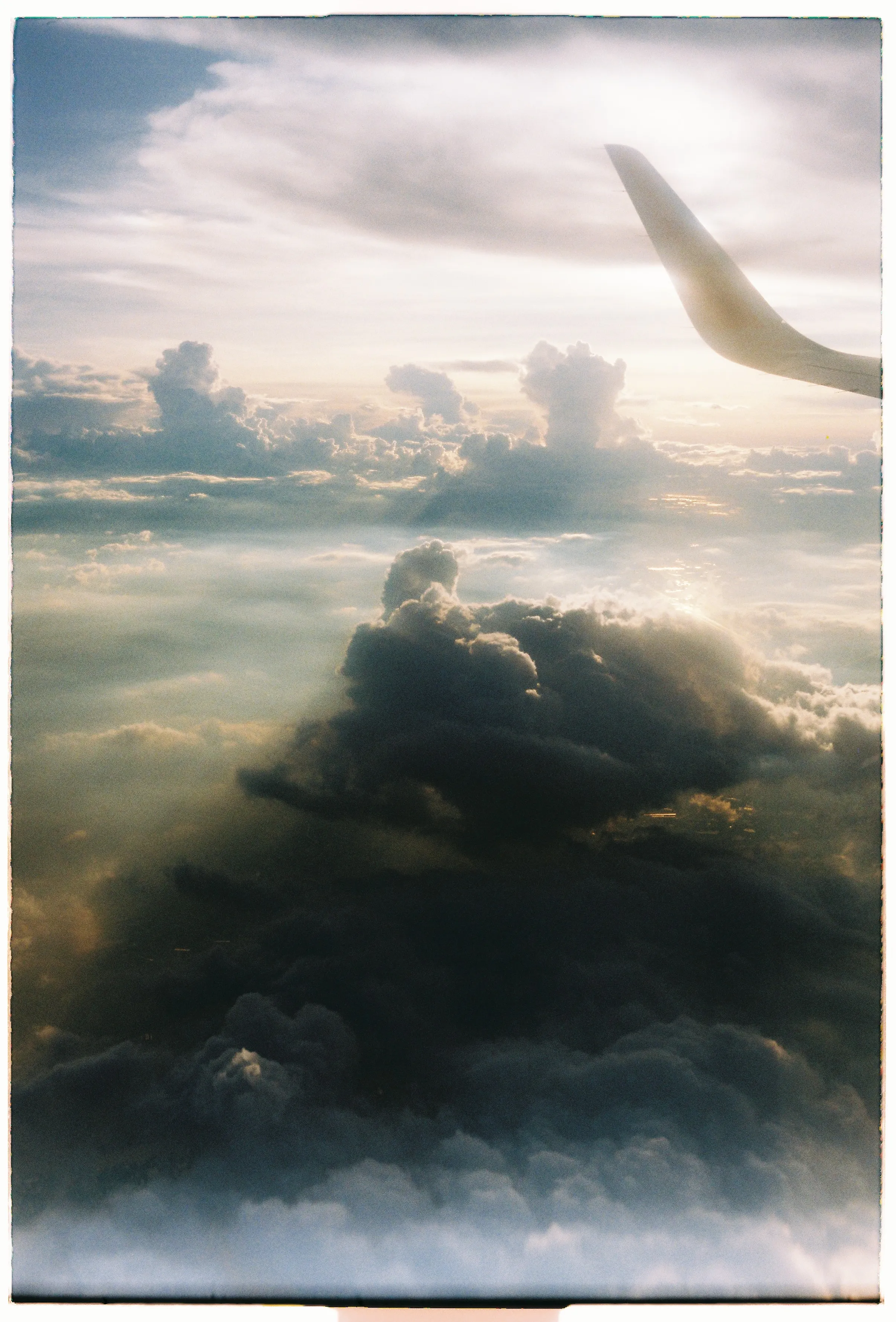 Film photograph from Vietnam, titled "insane plane shot vietnam".