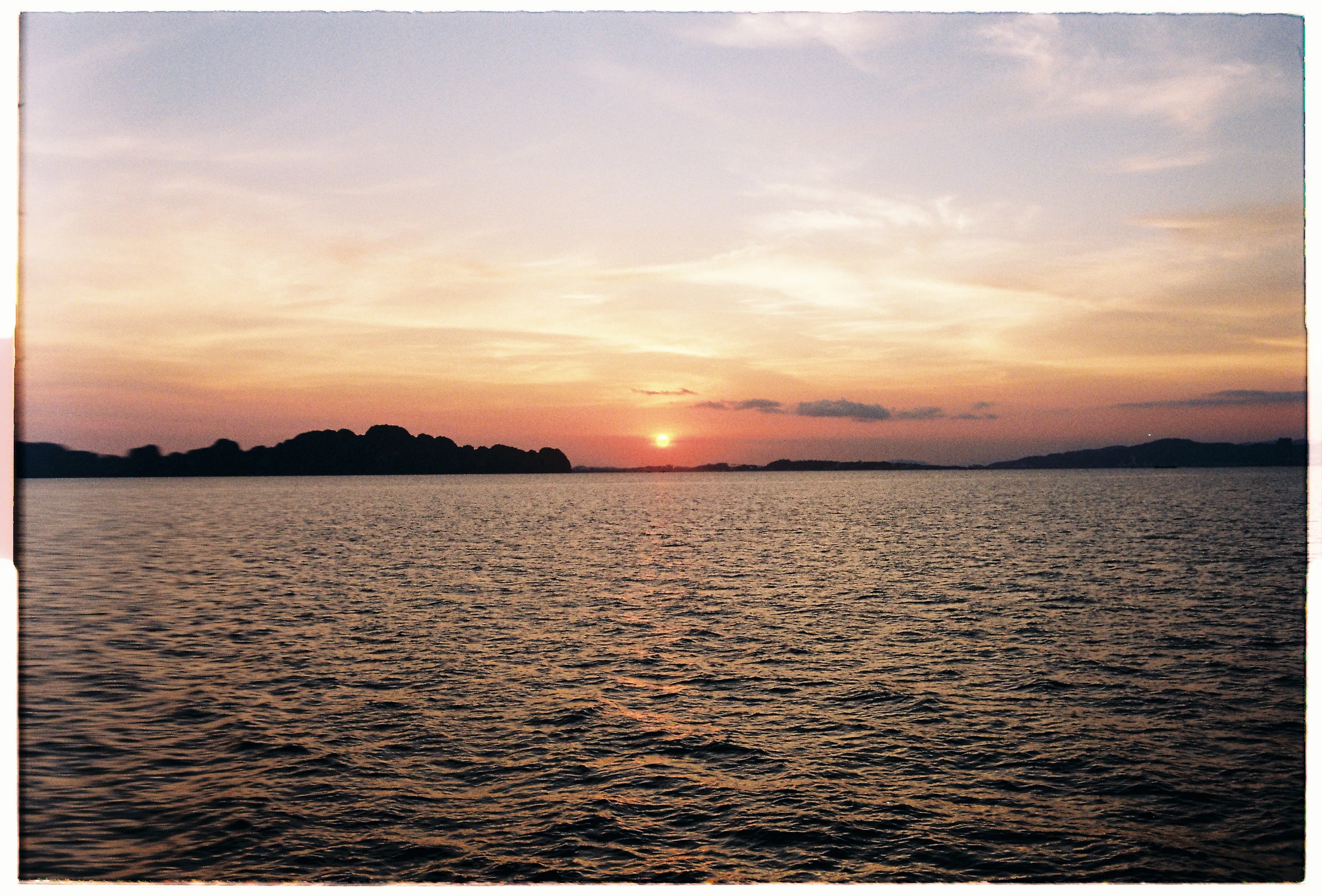 Film photograph from Vietnam, titled "sunset".